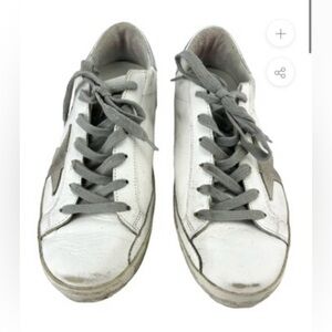 Golden Goose Superstar White Ice Silver Sneakers